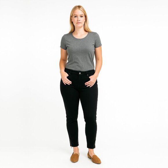White House Black Market Pants - 2/$30 White House Black Market Mid-Rise The Skimmer Pants Ankle Zip 10 #A0148